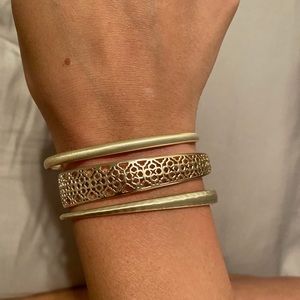 Asymmetrical Kendra Scott layered bracelets